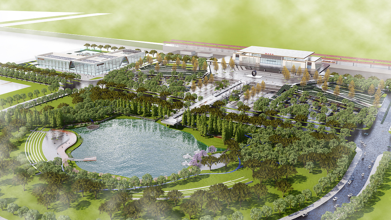 站前广场|空间|景观设计|二狗喜欢狗 - 原创作品 - 站酷 (zcool)