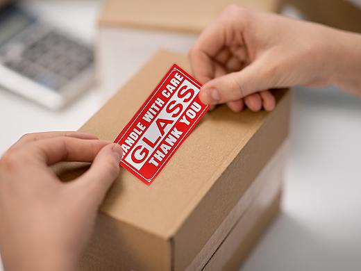 易碎警示语标签（亚马逊主图A+页面）