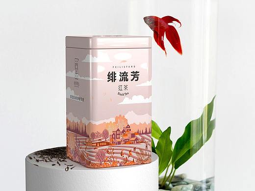 来自西北深山的玉叶-创意插画•茶叶包装设计-厚启设计