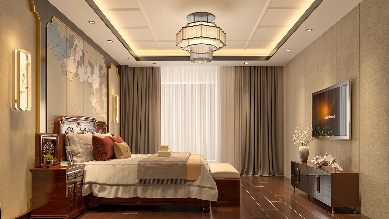 中式卧室设计