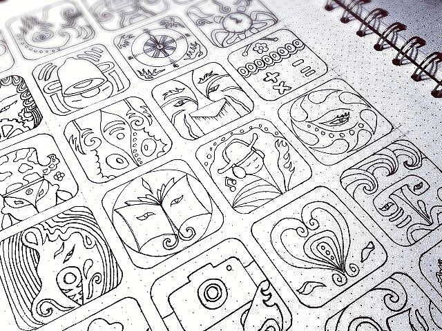 京剧脸谱icon原创设计