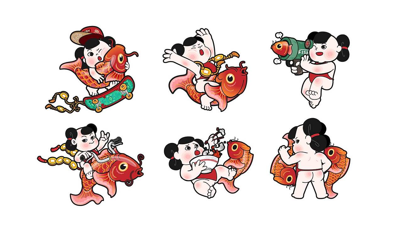 趣传案例抱鱼娃娃重庆制鱼总局