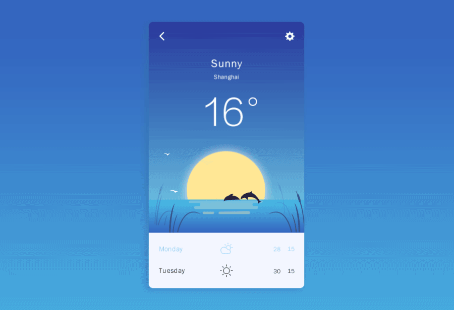 一组天气插画动效图|ui|主题/皮肤|甜西瓜汁 - 原创作品 - 站酷