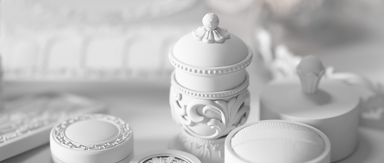 雕刻风护肤品海报