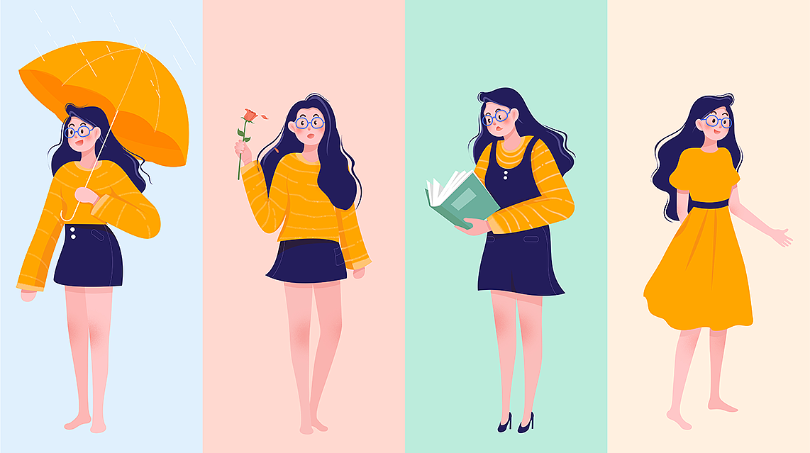 2019插画作品集（图ZMTkxODMzMDEy） - 商业插画 - 站酷设计师小梦绿萝原创素材 - 站酷ZCOOL