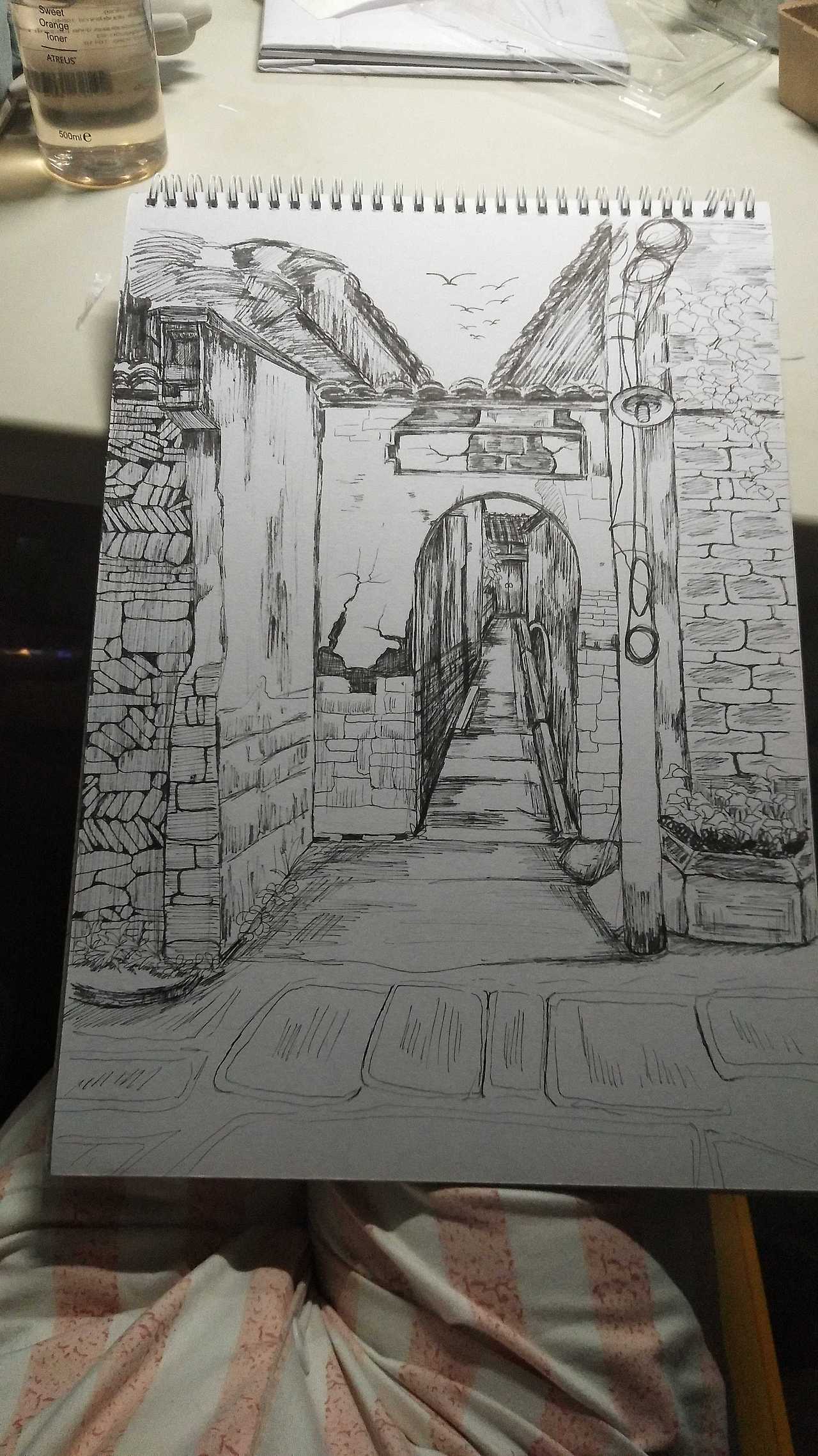 极其敷衍的写生作业