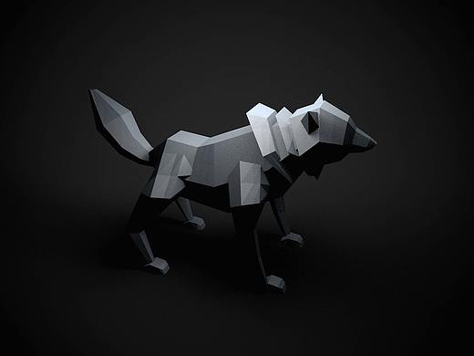 lowpoly 狼