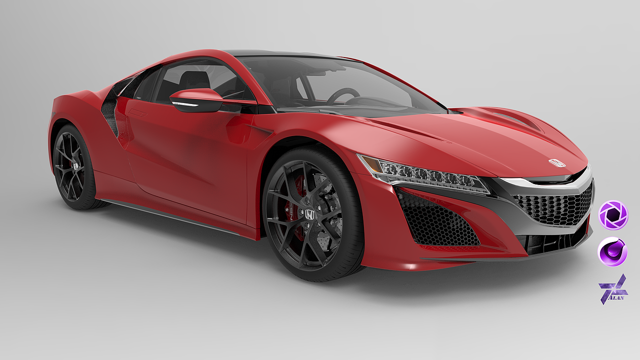 Honda NSX 渲染（图ZMTAwMTgzODUy） - 机械/交通 - 站酷设计师ganjinlong原创素材 - 站酷ZCOOL