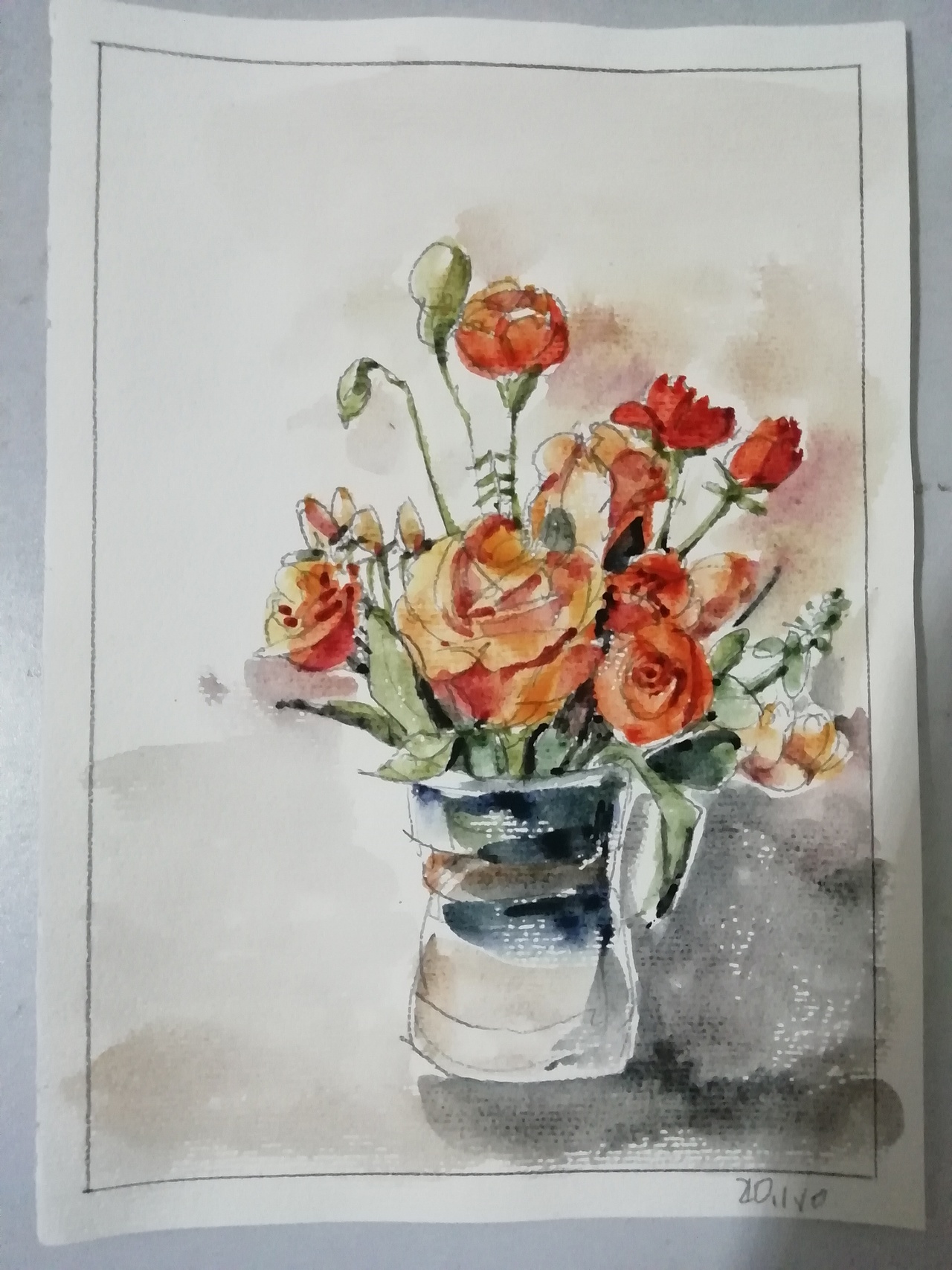 20.03.16水彩—花作品