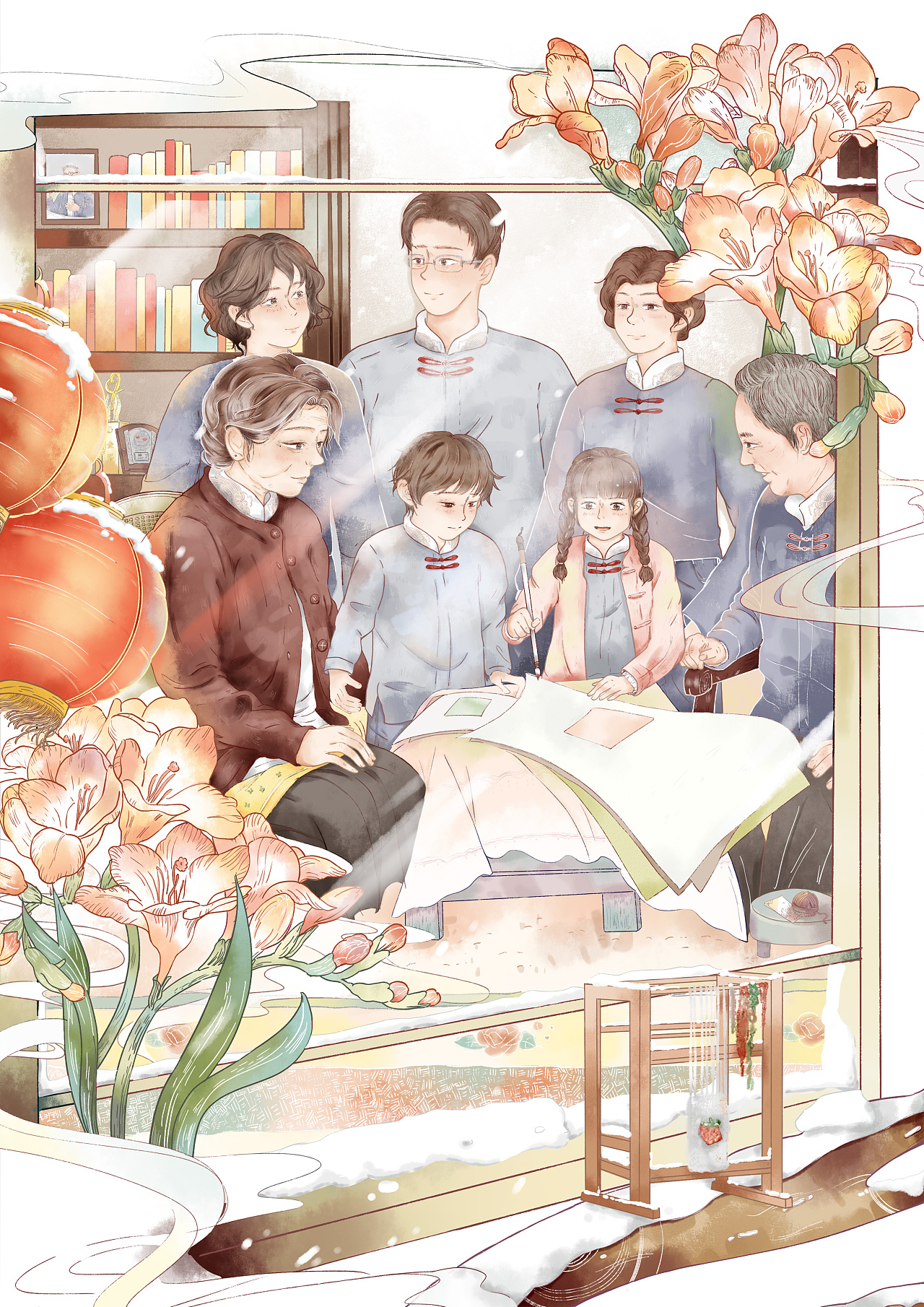 "遗韵"—北京宫毯 传承性故事插画