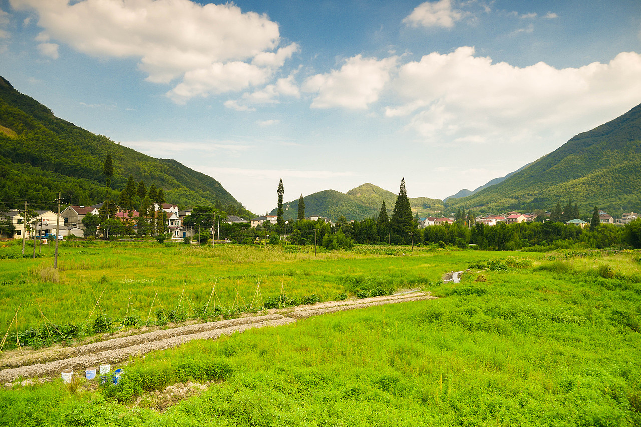 浙江省杭州市余杭区泗溪村风景照