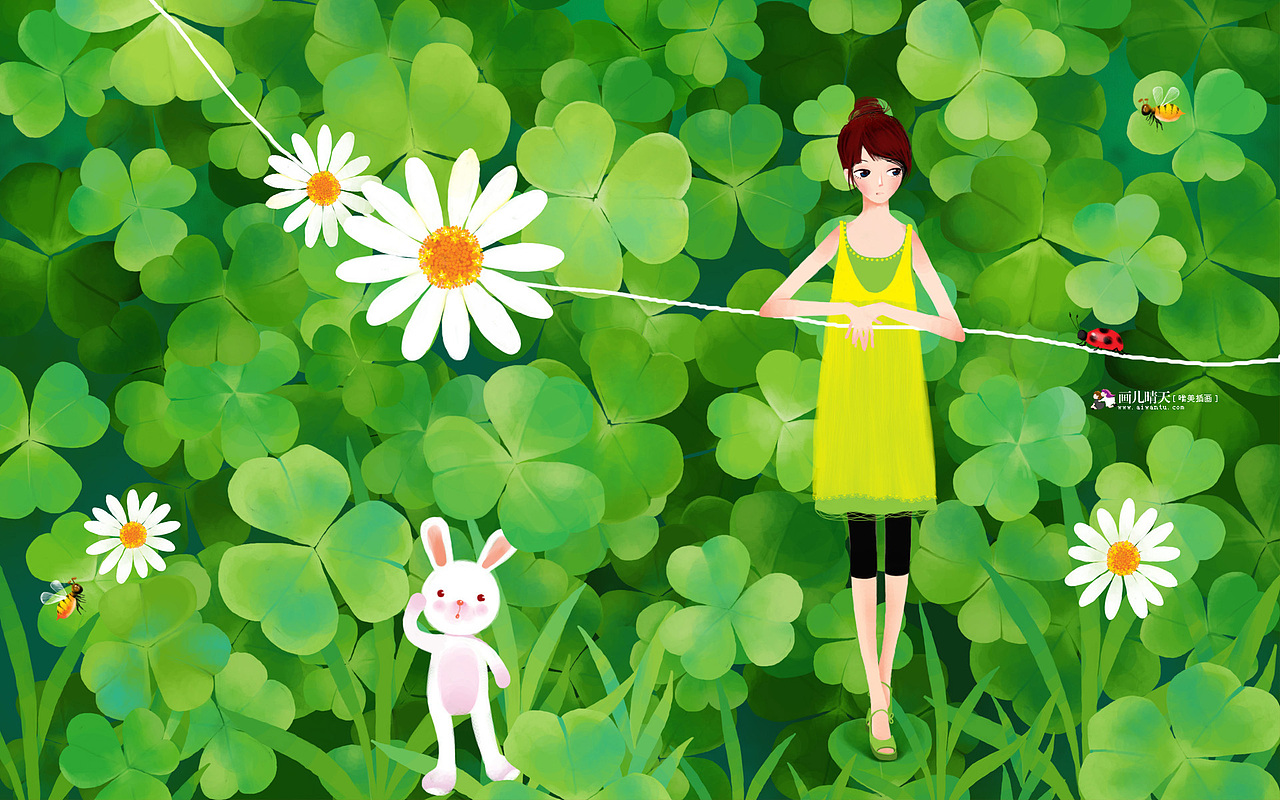 画儿晴天唯美插画壁纸插画桌面插画唯美壁纸唯美浪漫小清新