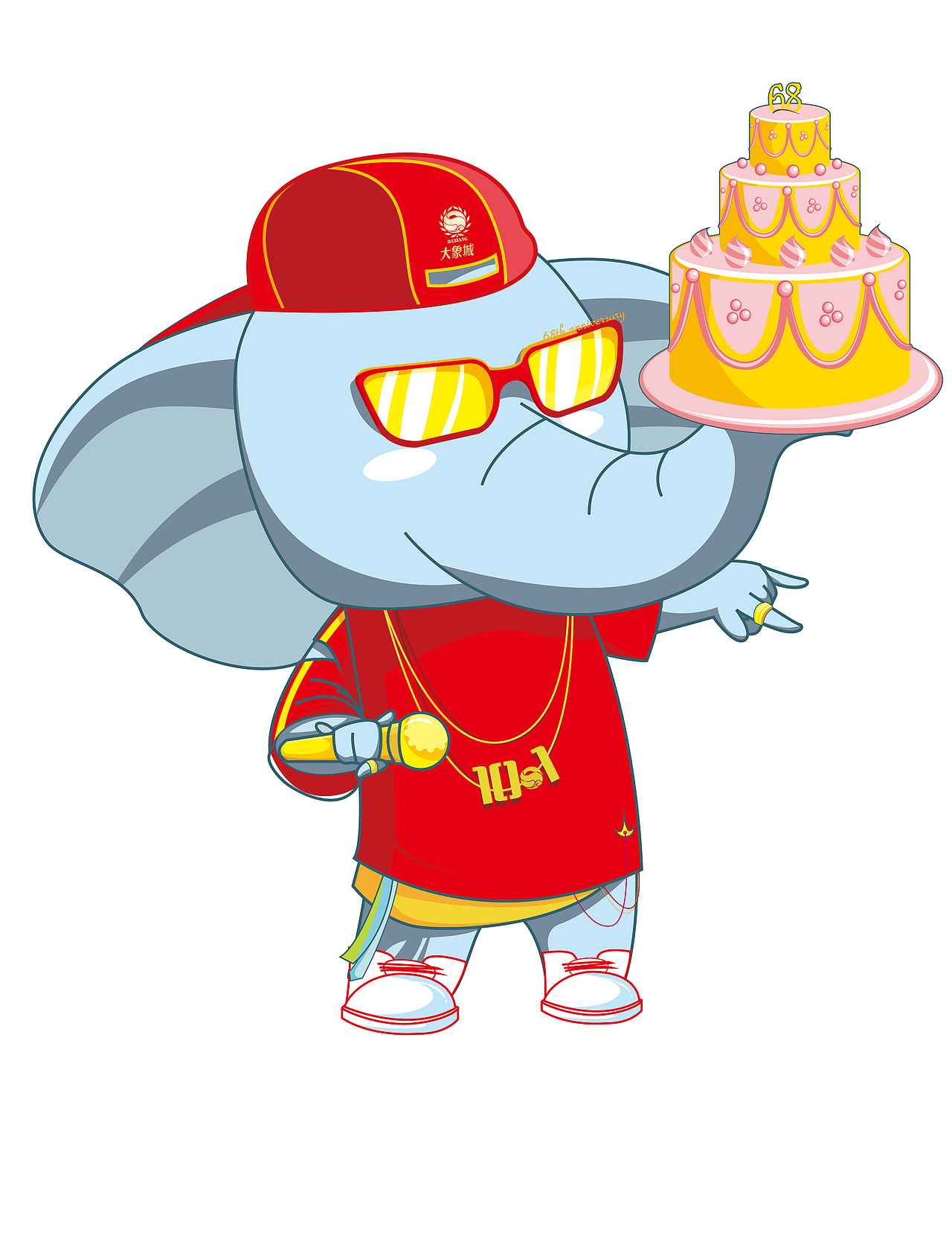 大象城周年庆ip延展（图ZMjgyMjgyMDg4） - IP形象 - 站酷设计师这一击贯穿星辰原创素材 - 站酷ZCOOL