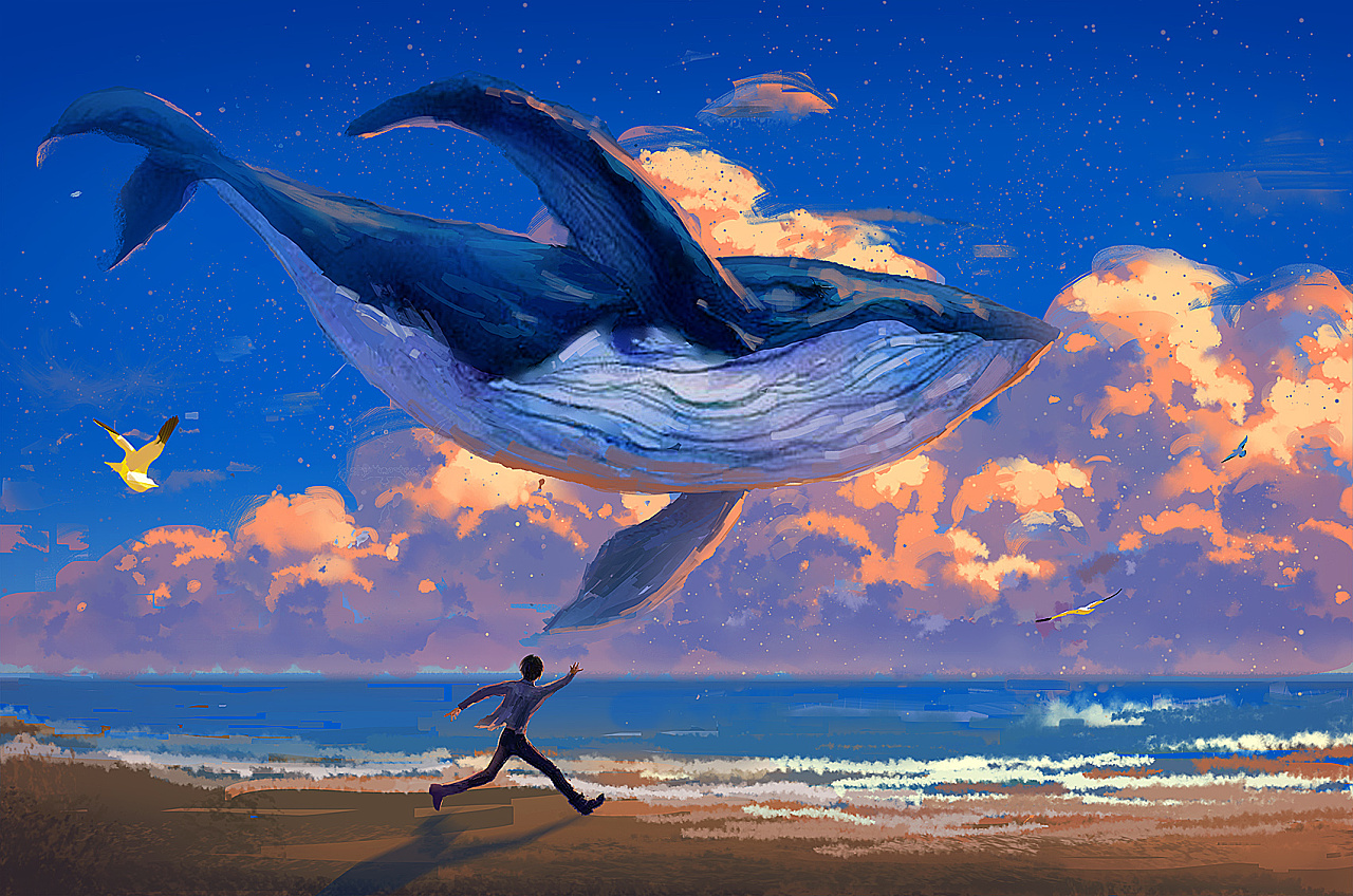 追梦|插画|商业插画|飞鸟的绘画世界 - 原创作品 - 站酷 (zcool)