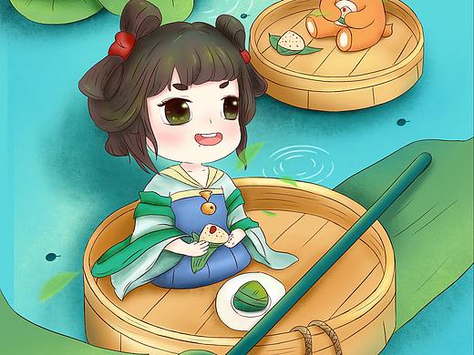 端午插画  