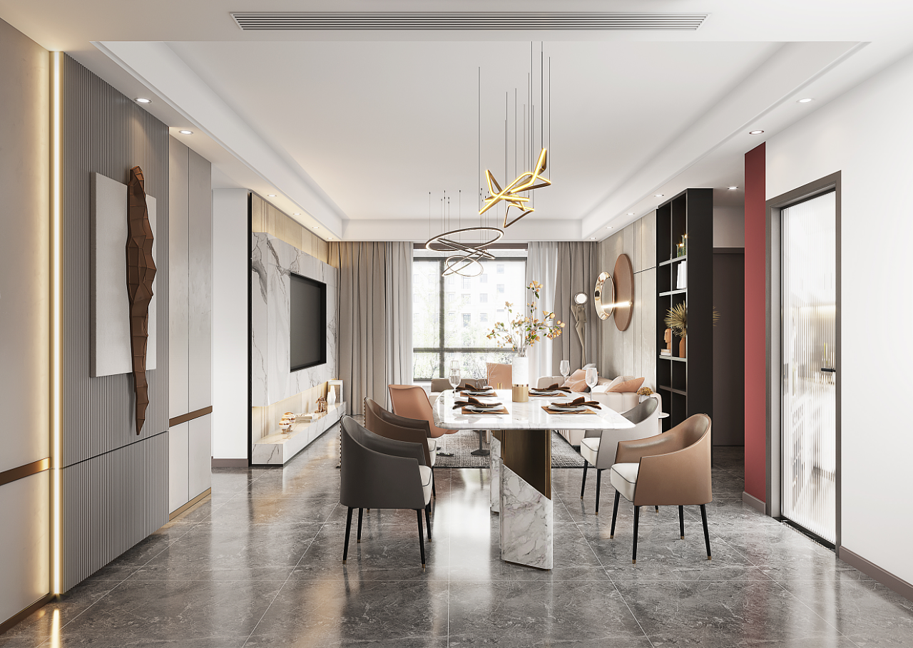 现代轻奢风客餐厅