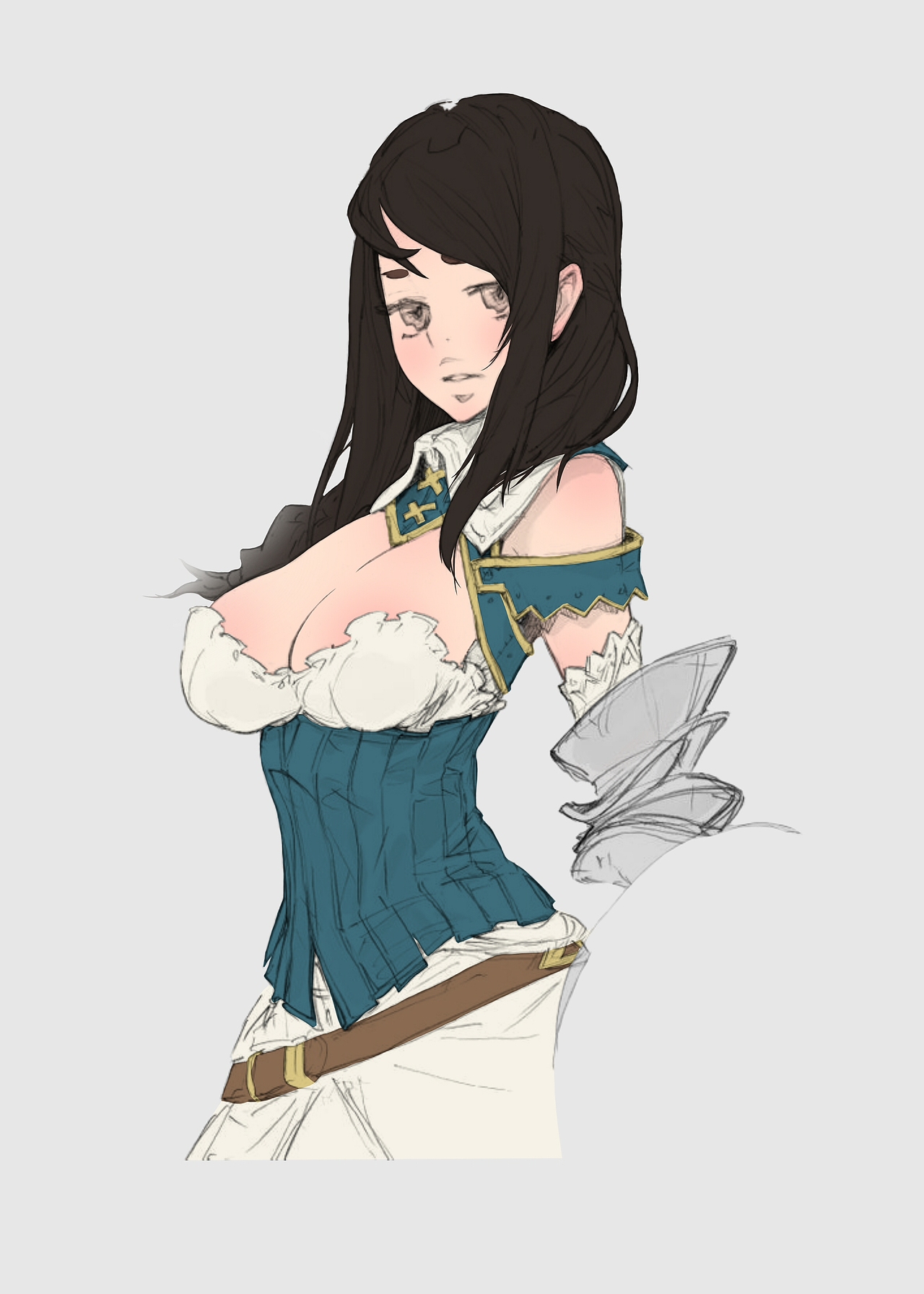 中世纪女骑士上色练习