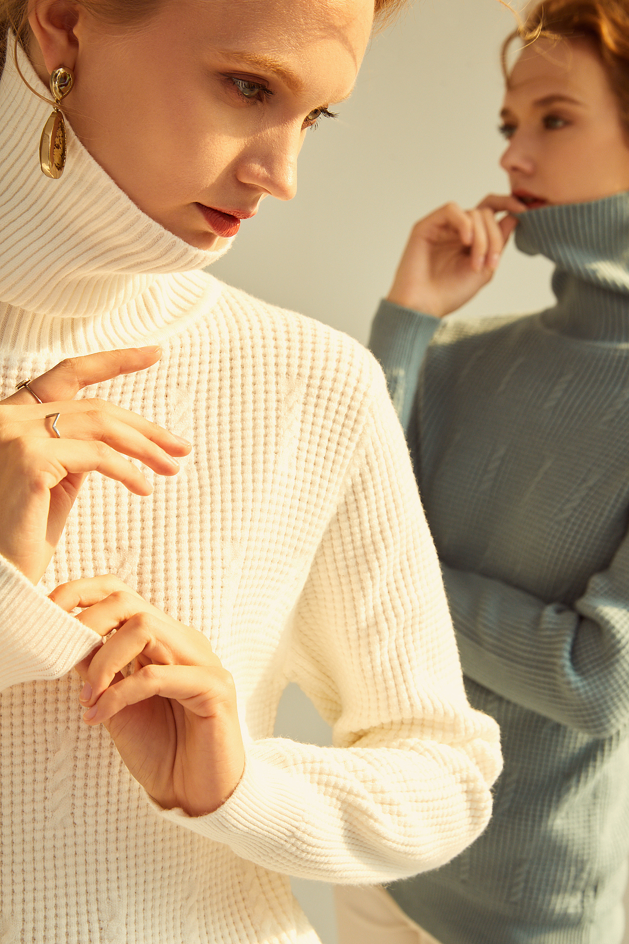 室内秋冬装拍摄