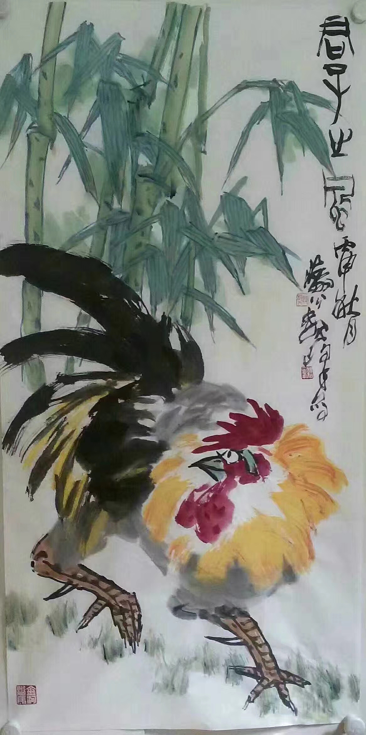 画家魏峰大写意花鸟画作品赏析