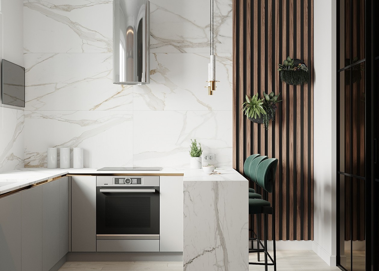 藏蓝色与简洁白,精致的简约 超有格调