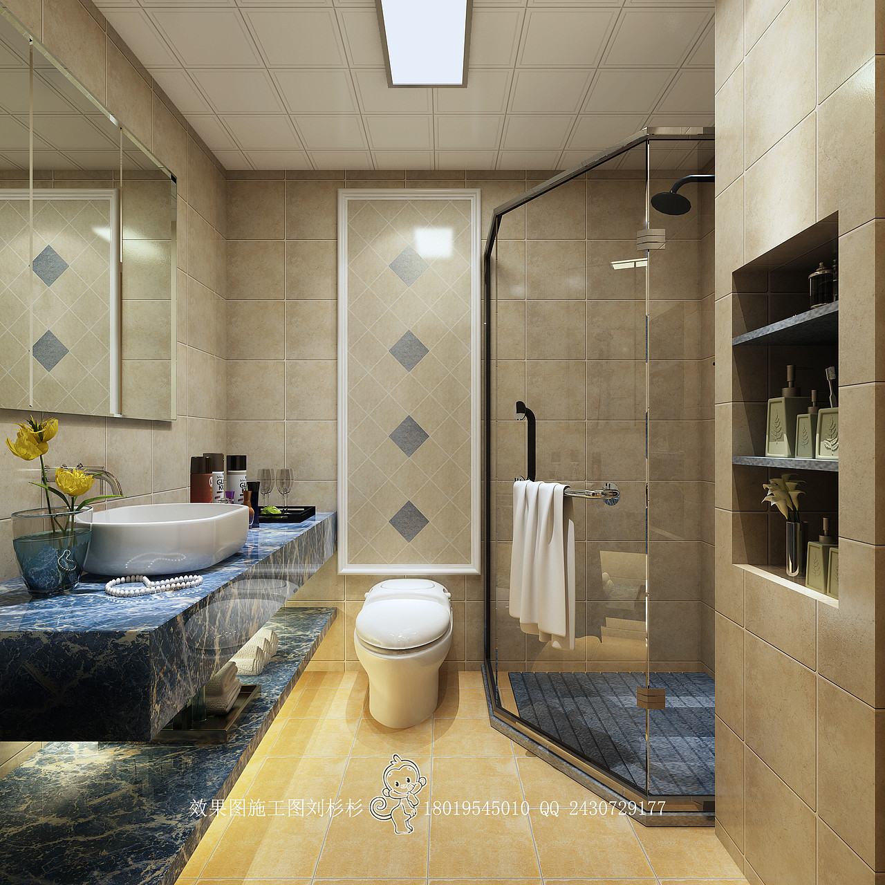 地中海平层家装整套案例