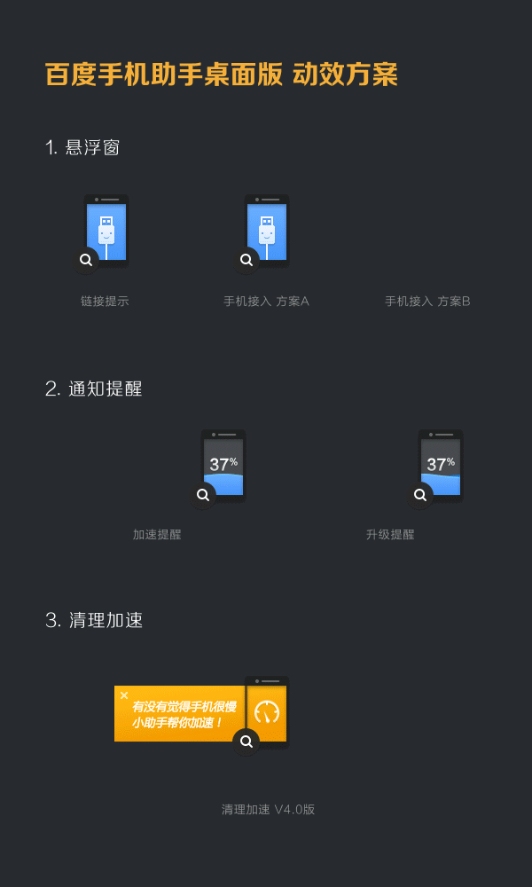 百度手机助手 动效设计方案（图ZMTk4Nzg1NDQ=） - 动效设计 - 站酷设计师TCWison原创素材 - 站酷ZCOOL