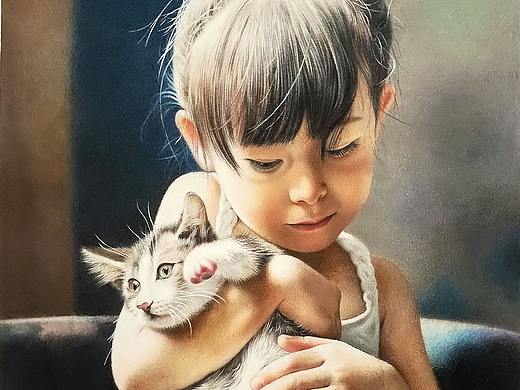 《女孩与猫》
