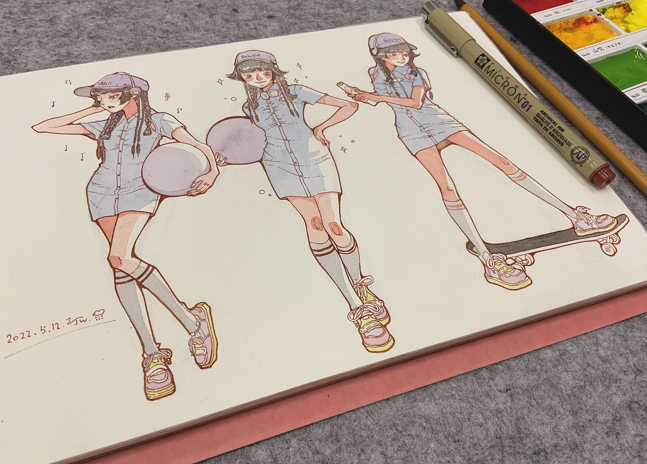 九天速写练习（图ZMzAyNjQ2ODIw） - 创作习作 - 站酷设计师静微啊原创素材 - 站酷ZCOOL