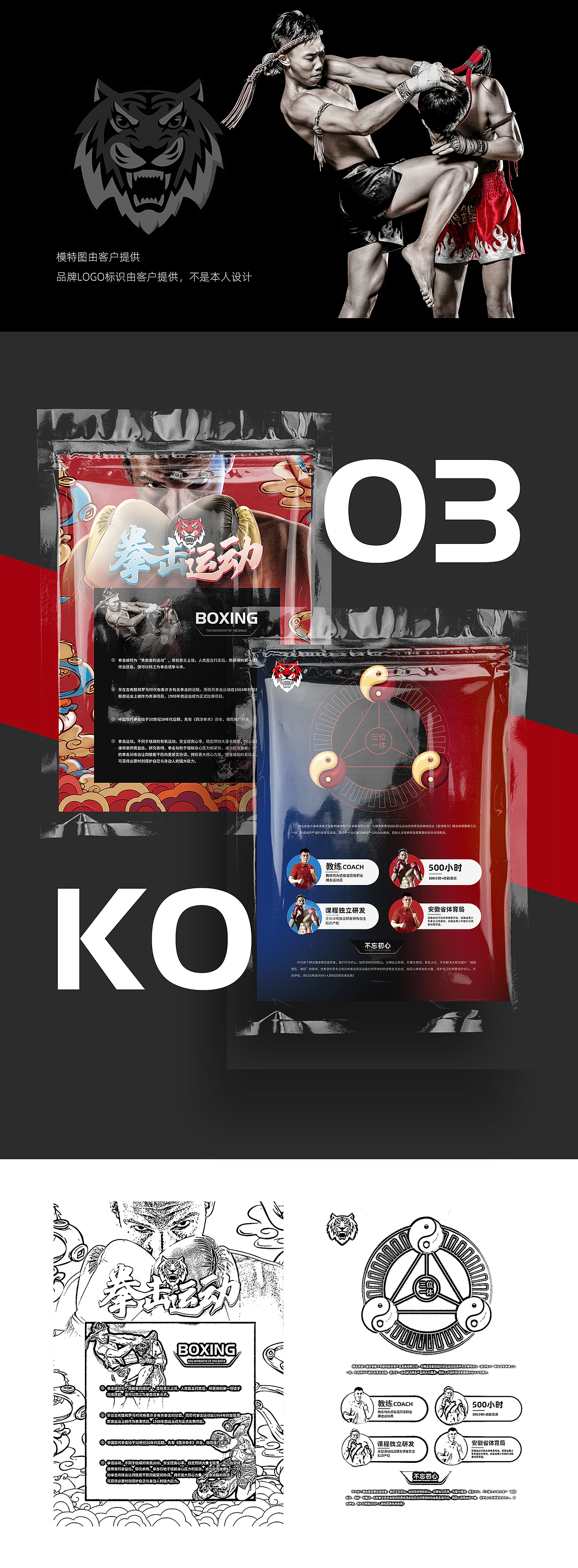 运动搏击拳击画册设计——小波