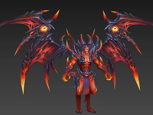写实boss—恶魔之翼（个人主页-ZNDI3NzYwODg=） - 人物/生物 - 站酷设计师露娜XUAN原创素材 - 站酷ZCOOL
