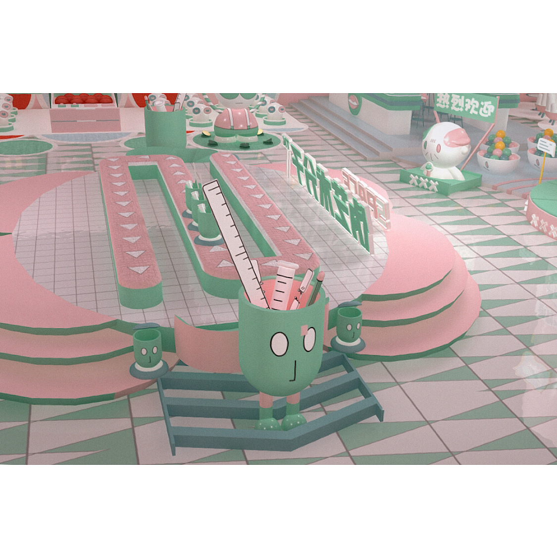 “伪艺术分子TK” IP空间概念品牌形象设计｜毕设作品（图ZMTk1NDk3MDIw） - 品牌 - 站酷设计师乌笠原创素材 - 站酷ZCOOL