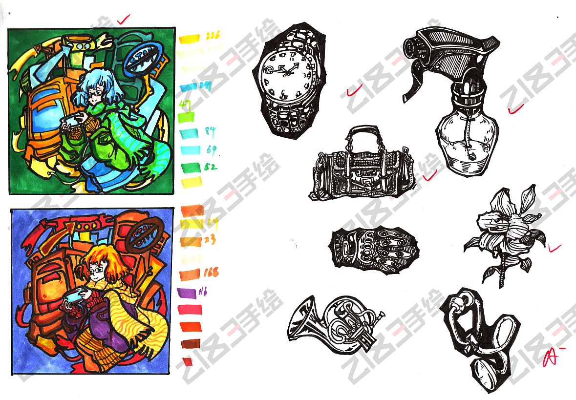 隆湘堂2183视传基础班学员作业分享（图ZMjIwNDYyMzQw） - 商业空间设计 - 站酷设计师景观快题嘎嘣脆原创素材 - 站酷ZCOOL