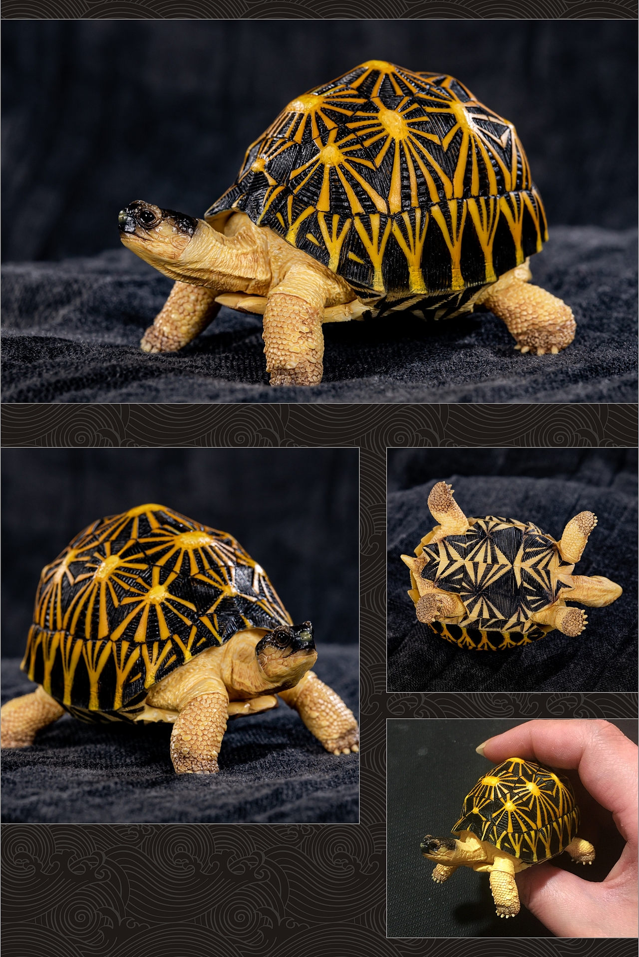 天下龟心——掌中宝迷你龟模型系列|手工艺|手办/模玩|杨琰哲111_原创