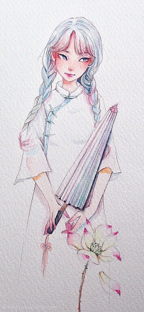 车艳杰  彩铅手绘 