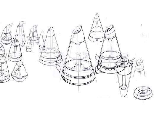 旋转火山加湿器