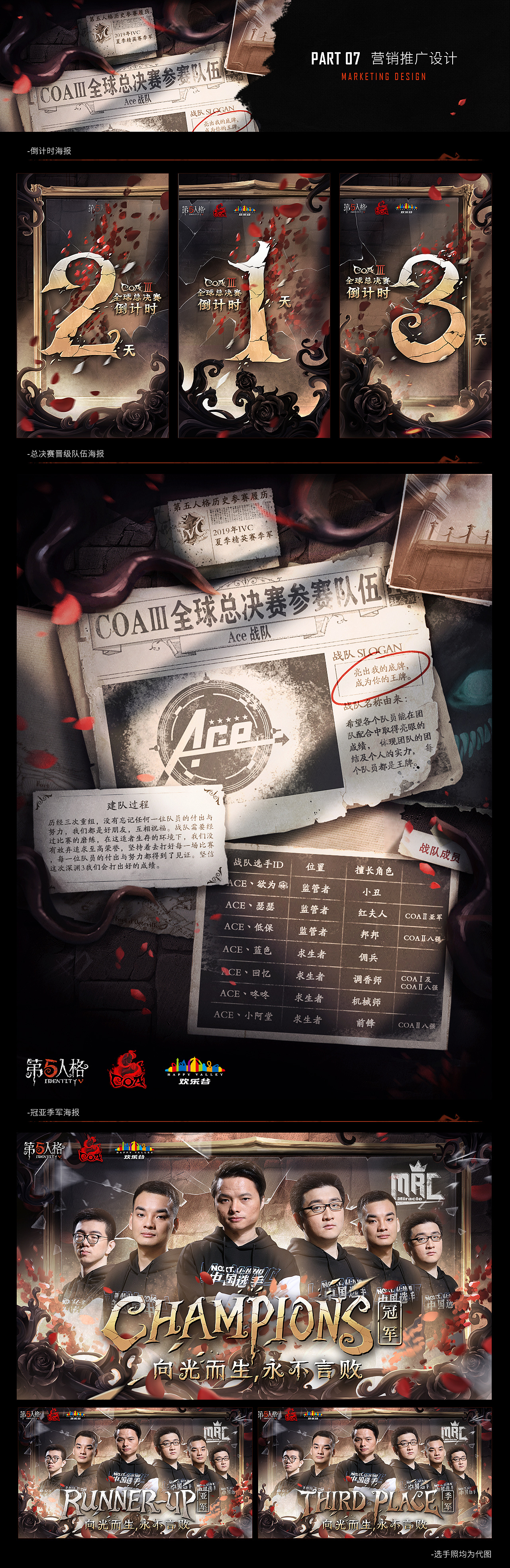 《第五人格》COAIII 世界赛赛事视觉包装