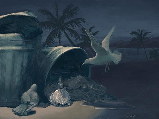 轮回/环保主题插画#地球守卫者#