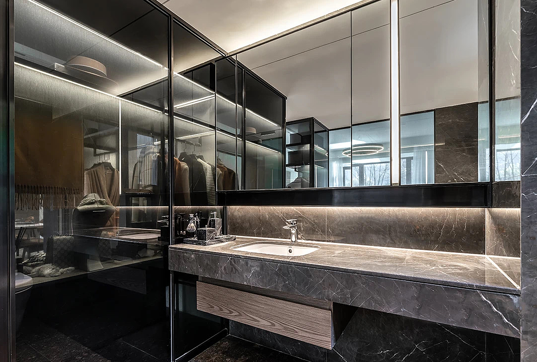 430㎡ 气质大宅,北方和煦的下沉庭院