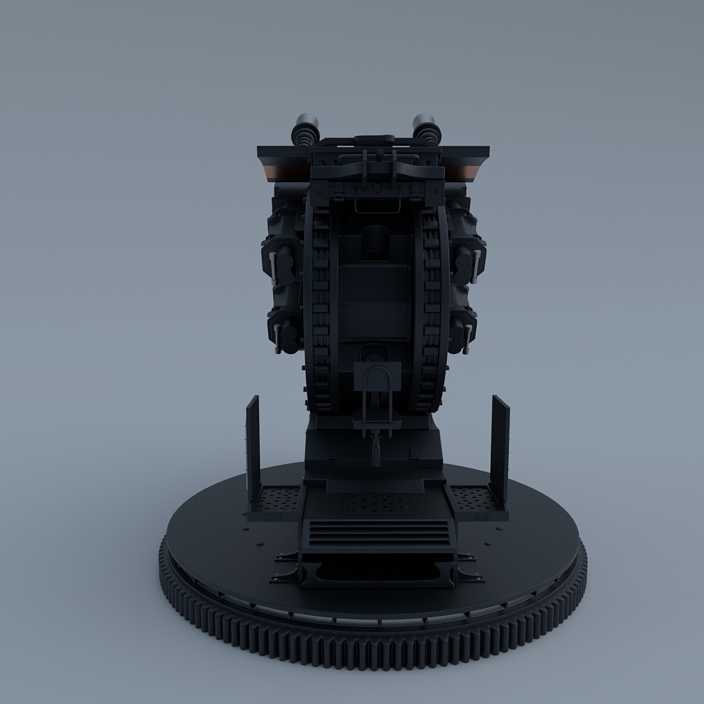 高射炮Maya硬表面,二战