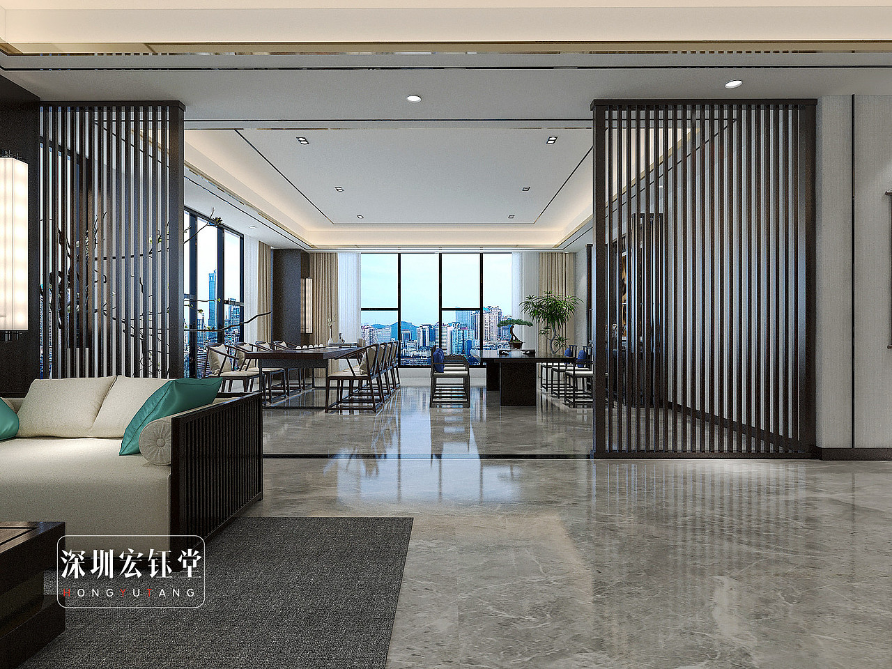 鄭州辦公樓裝修公司-中興產業(yè)園新中式辦公樓裝修設計（圖ZMjA0ODQxODU2） - 家裝設計 - 站酷設計師辦公裝修設計公司原創(chuàng)素材 - 站酷ZCOOL