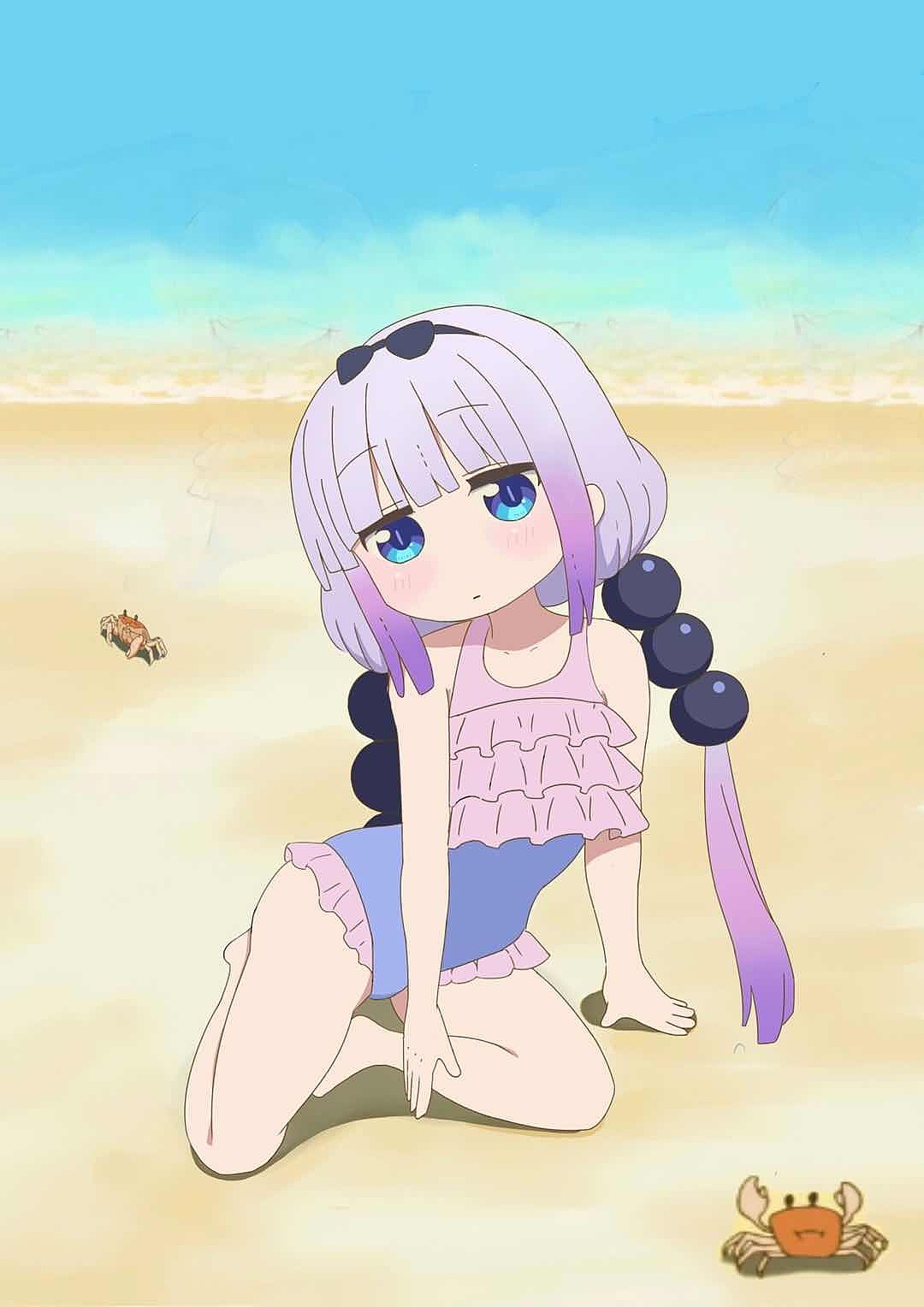 同人图《小林家的龙女仆》康娜酱