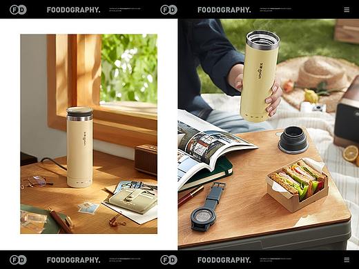 保温杯摄影 | 东菱轻量烧水杯 ✖ foodography 