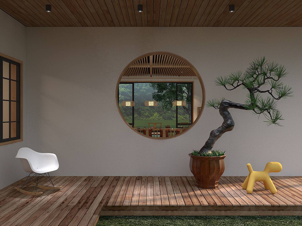 新中式风格山中小院设计-叶平作品