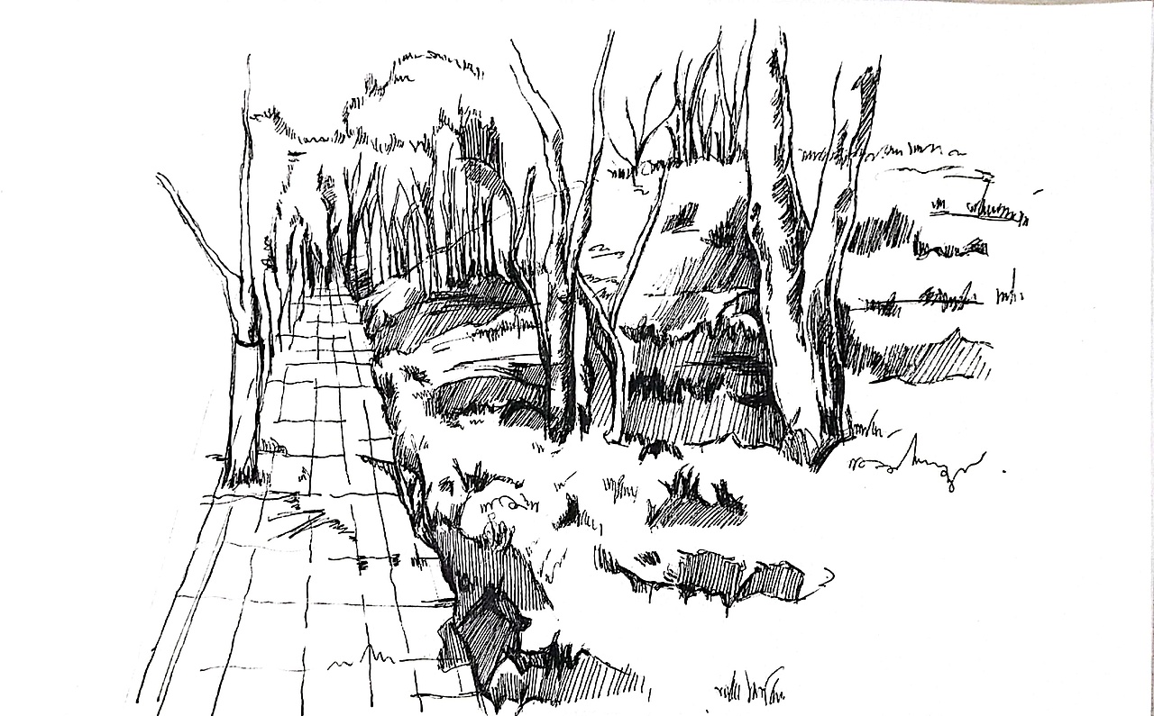 校园风景（图ZMzA2NjI1NzQw） - 绘画 - 站酷设计师杂格格格格格原创素材 - 站酷ZCOOL