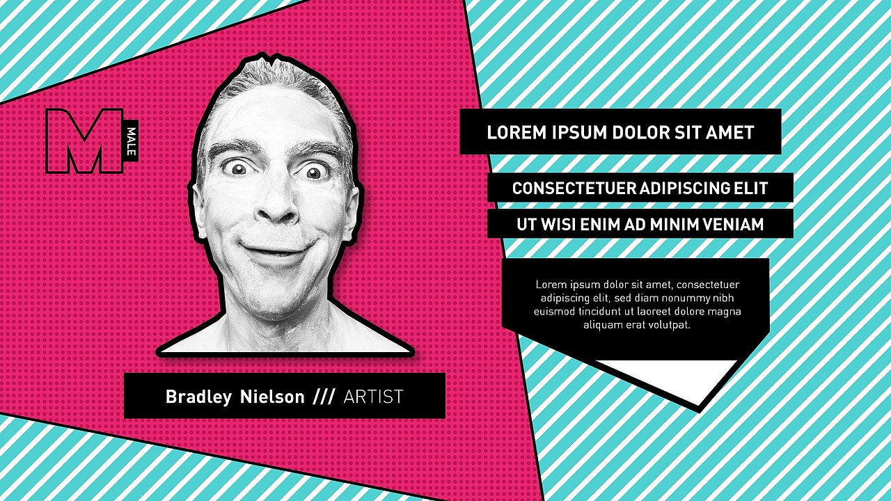 波普/ pop art 风格ppt模板