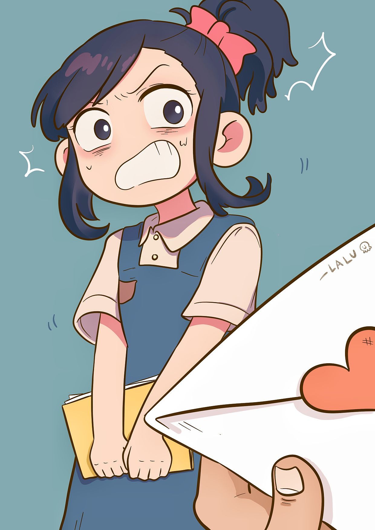 竟然收到情书了！24/100（图ZMzYwOTIwMzc2） - 单幅漫画 - 站酷设计师叽里呱啦duang原创素材 - 站酷ZCOOL