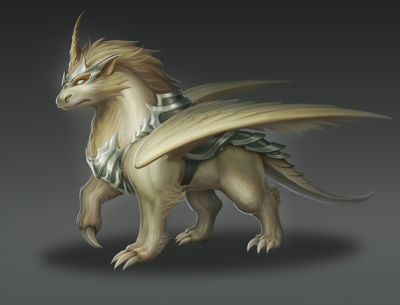 坐骑-貔貅|插画|游戏原画|多鱼d_原创作品-站酷zcool