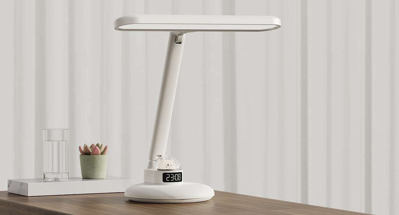 Desk lamp with kitty night light（图ZMjM3MzE5ODQ4） - 生活用品 - 站酷设计师研物设计原创素材 - 站酷ZCOOL