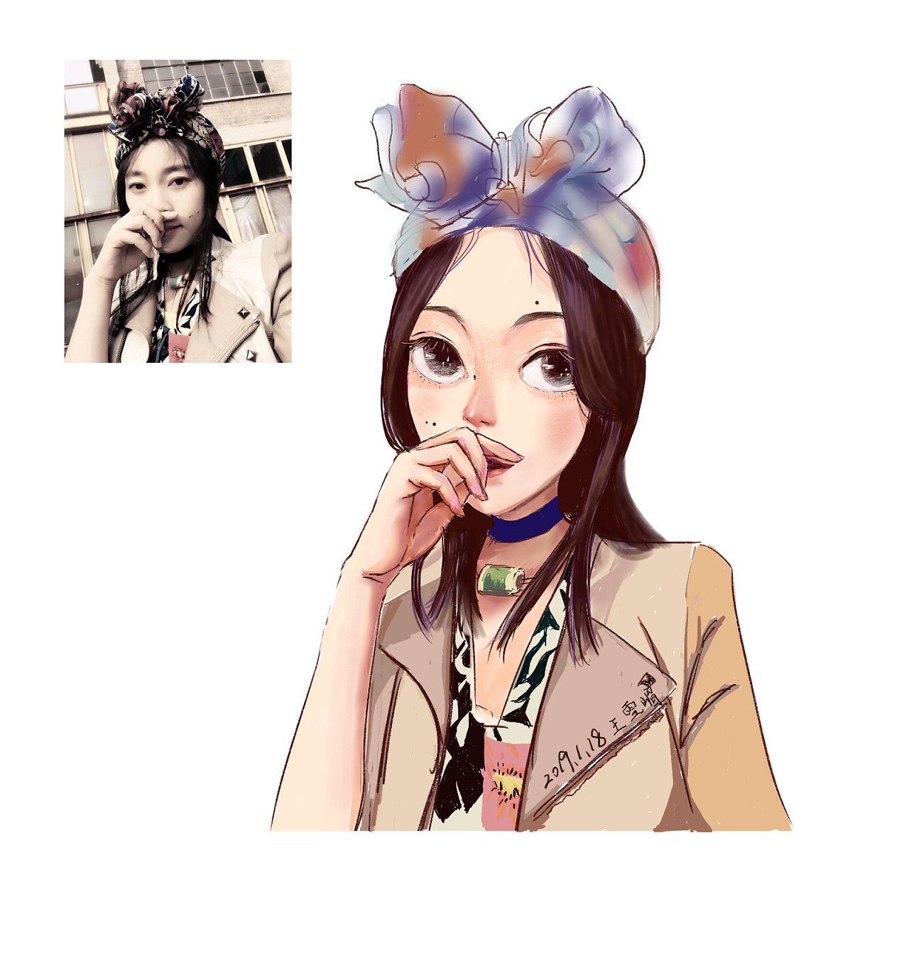 {原创}人物练习涂鸦1.18