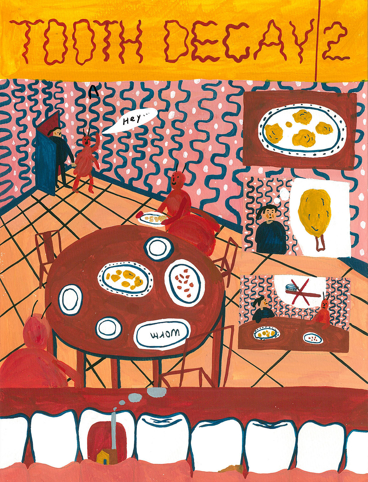 漫画-蛀牙（图ZMTA0MDYxNTA0） - 艺术插画 - 站酷设计师鱼喵Fishead原创素材 - 站酷ZCOOL